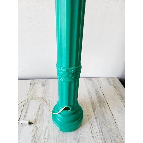Vintage empire green rare candlestick lamp post blow mold light up Xmas lawn dec - Picture 8 of 10